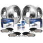 Detroit Axle - Brake Kit for 2005-2019 Nissan Frontier 2009-2012 Suzuki Equator, Brake Rotors Ceramic Brakes Pads Front and Rear